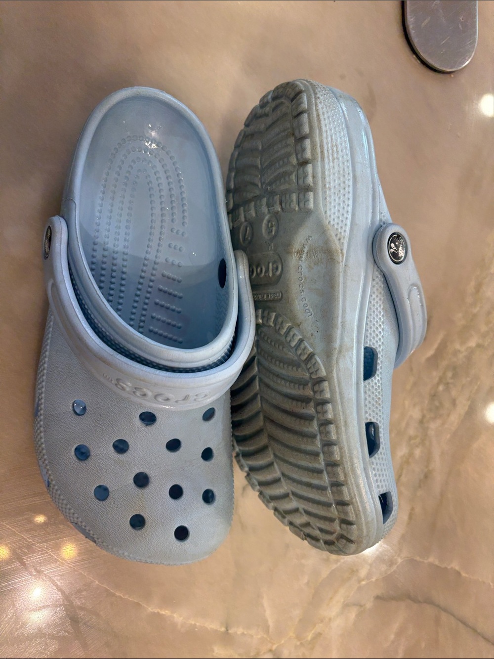 Light Blue Kids Clog Shoes - Comfortable Slip-On